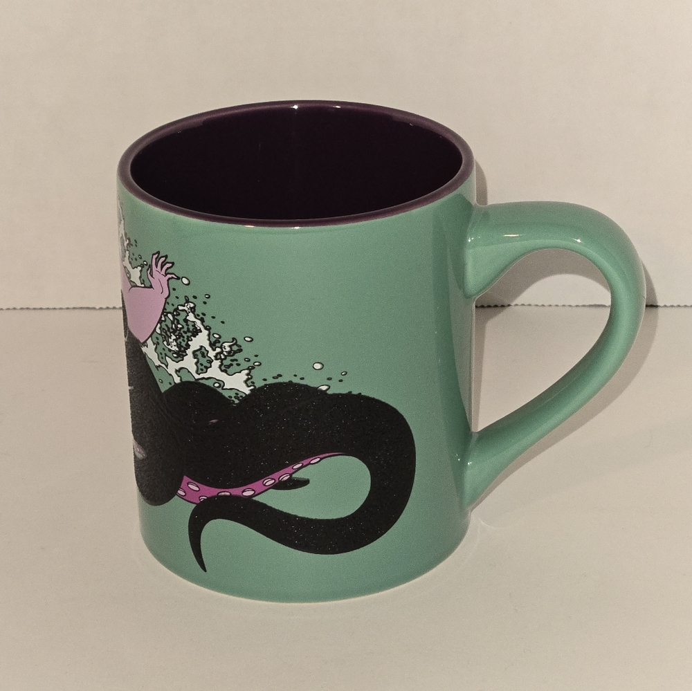Disney "Little Mermaid" Ursula Mug with Purple, Green and Black Design 14 Oz - Picture 2 of 6